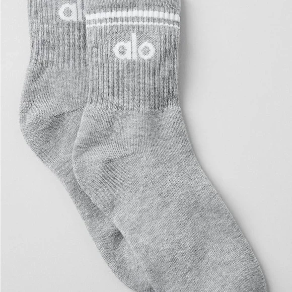 ALO Unisex Half-Crew Throwback Sock Sz S - Picture 5 of 8